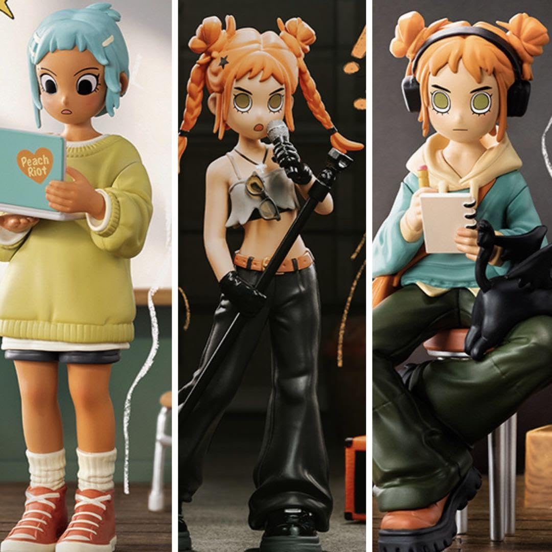 Amazon.co.jp: ポップマート 3体セットpopmart Peach Riot Rise